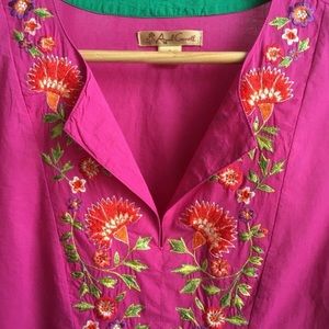 April Cornell Long Shirt 100% Cotton Like New